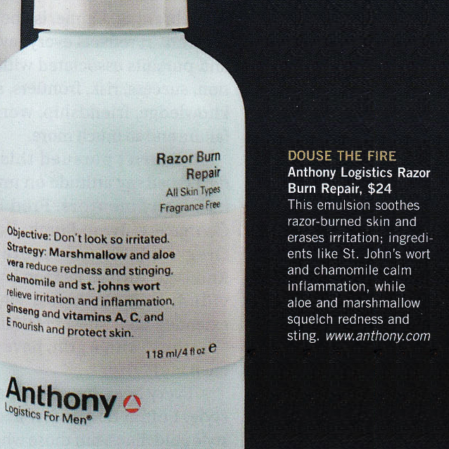 Anthony Razor Burn Repair in DRAFT Magazine