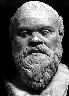 Socrates sports a fashionable Greek beard