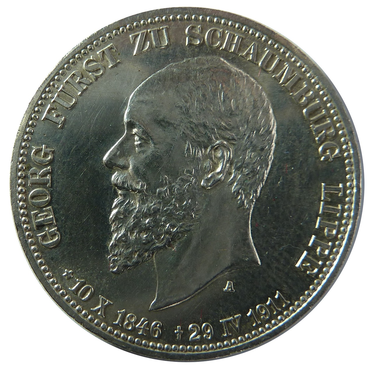 Get it? Because he's got a beard, and he's on a coin. 